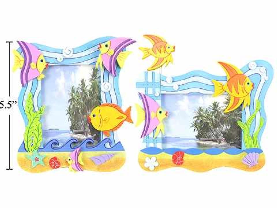 P/resin Tropical Fish Photo Frame  2 styles