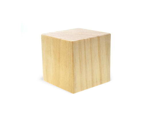 Craftwood: 2.25in (57mm) Cubes Natural 27/PDQ