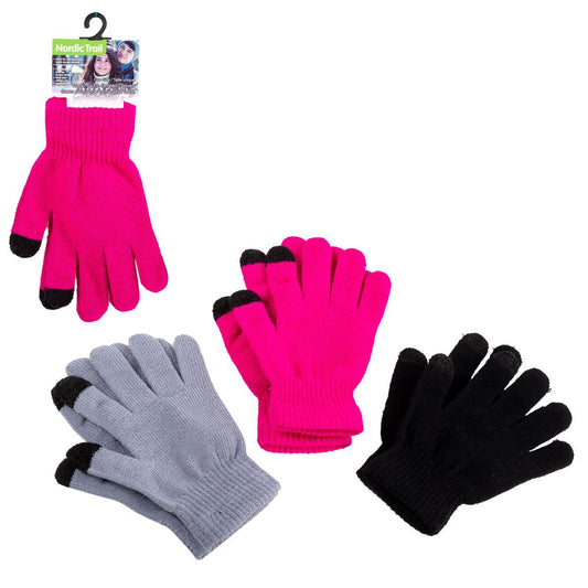 Nordic T. Youth Touch Screen Magic Glove,3/C,One Size,header w/j-hook