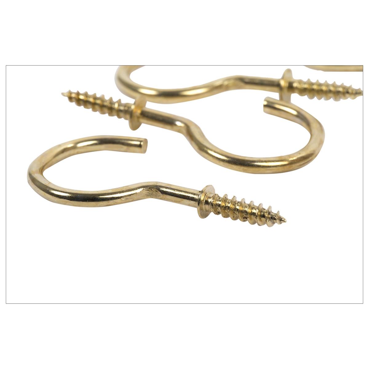 H.E.  8-pc 2" Metal Cup Hooks, b/c