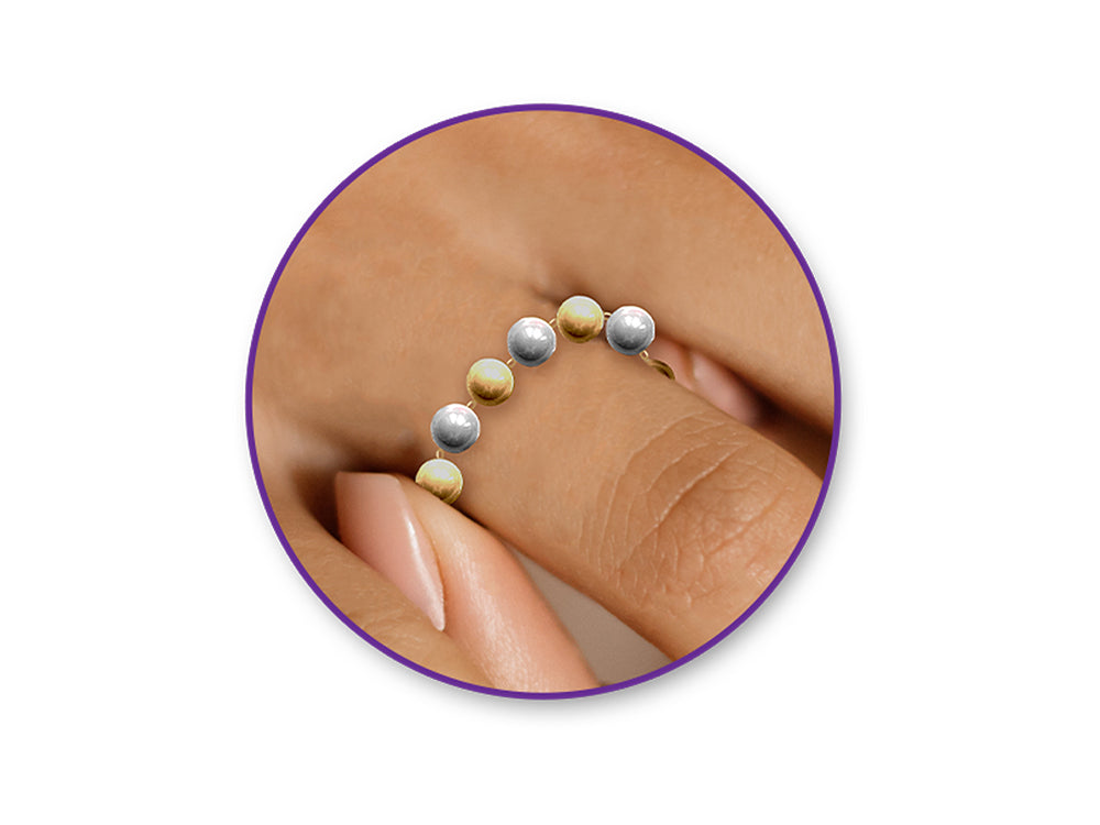 Metal Effect Beads: 6mm Luster Electroplated Round 30g C) Silver