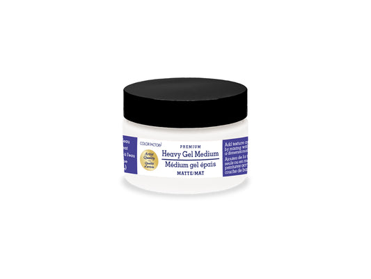 Color Factory Media: 4oz Heavy Gel Medium (118ml) Water-based B) Matte
