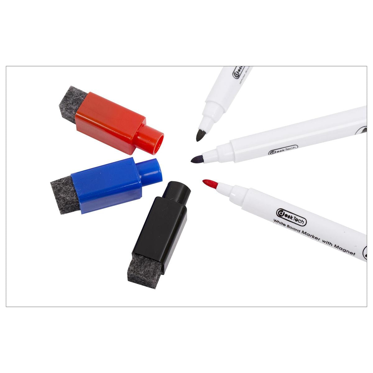 Desk Tech 3 Colour Magnet Marker w/ eraser , b/c