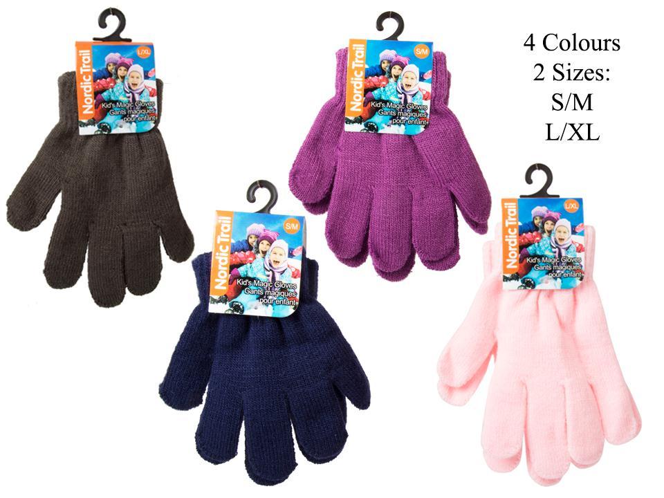 Nordic T. Kids Magic Gloves, Solid, , 4 colours & 2 Sizes , h/c