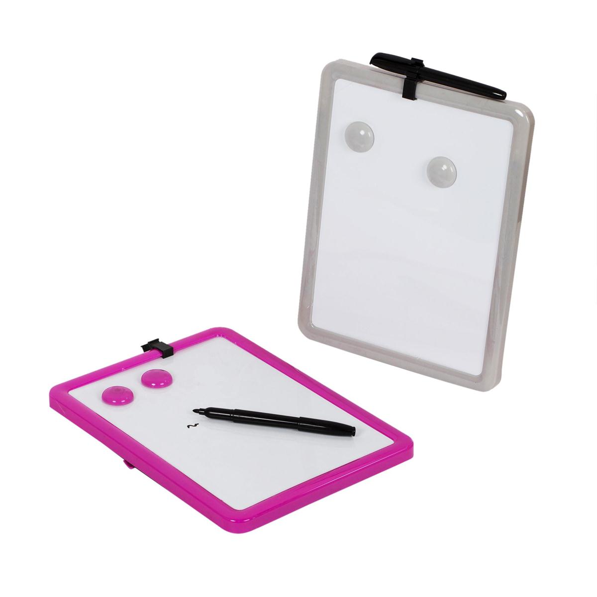 O.WKs. Magnetic White Board with Marker, 8.5"x11", 2/C, 6/dsp