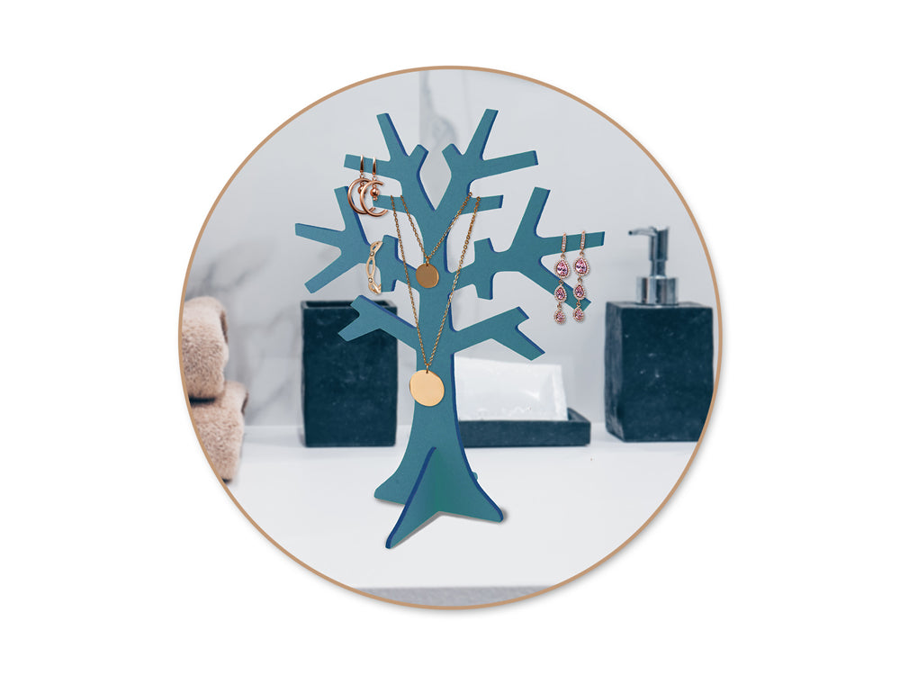 Wood Craft: 7.5"x8.7" DIY Jewelry Tree 3mm(T)