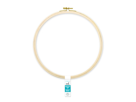 Needlecrafters: 12" Embroidery Hoop w/Brass Clamp