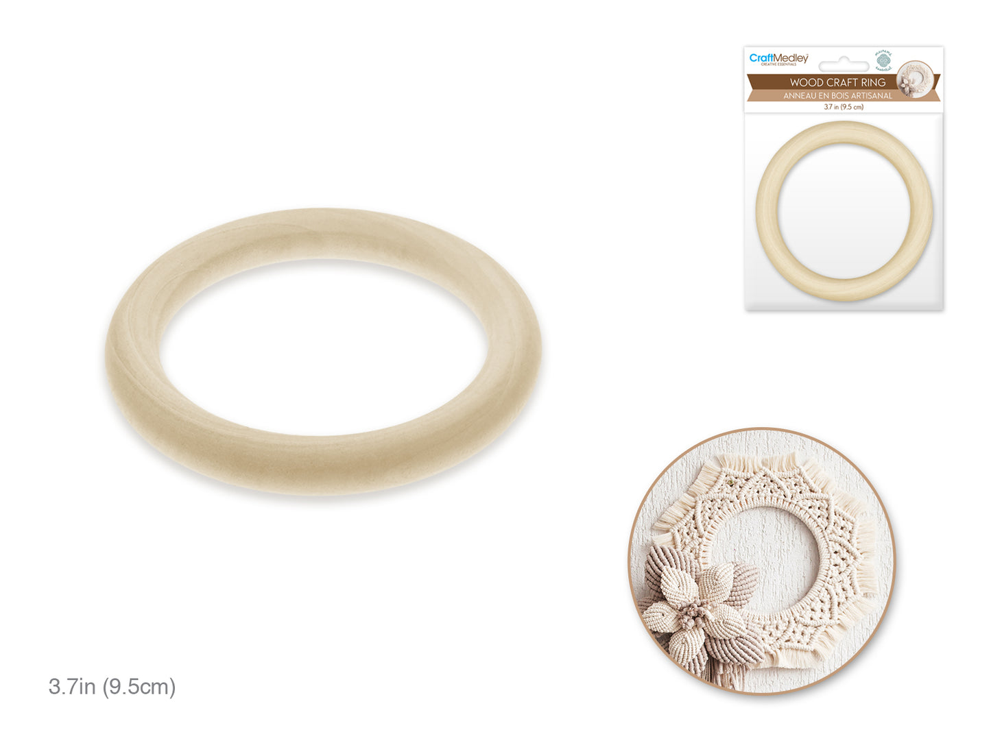 Craftwood: 100mm Craft Ring Natural