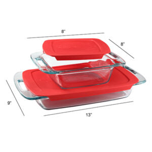 EZ Grab Bakeware Set 2Pc with Lid