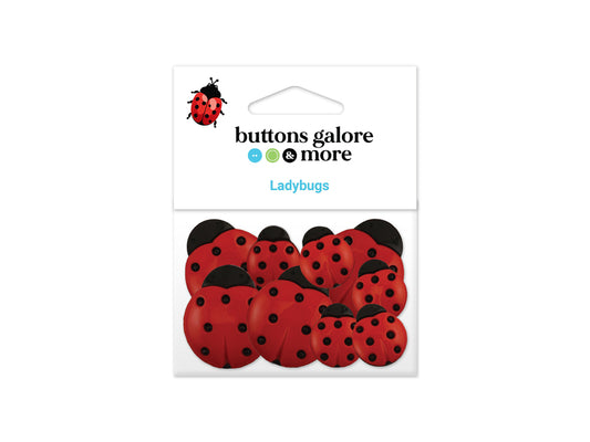 Buttons Galore & More: Craft & Sewing Novelty Buttons Assorted - Ladybugs