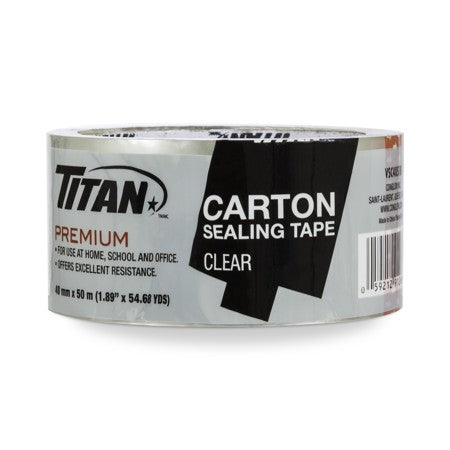 TITAN CLEAR PACKING TAPE INDIVIDUALLY WRAPPED 48mmx50m