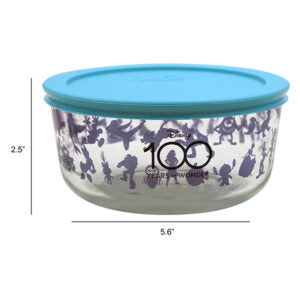 Pyrex Round Storage Dish with Lid 100 Years