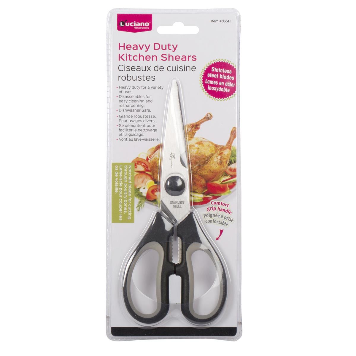 Luciano  Heavy Duty Kitchen Shears,  clamshell