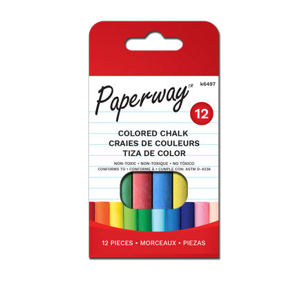 CHALK - COLOURED, 12 PCS