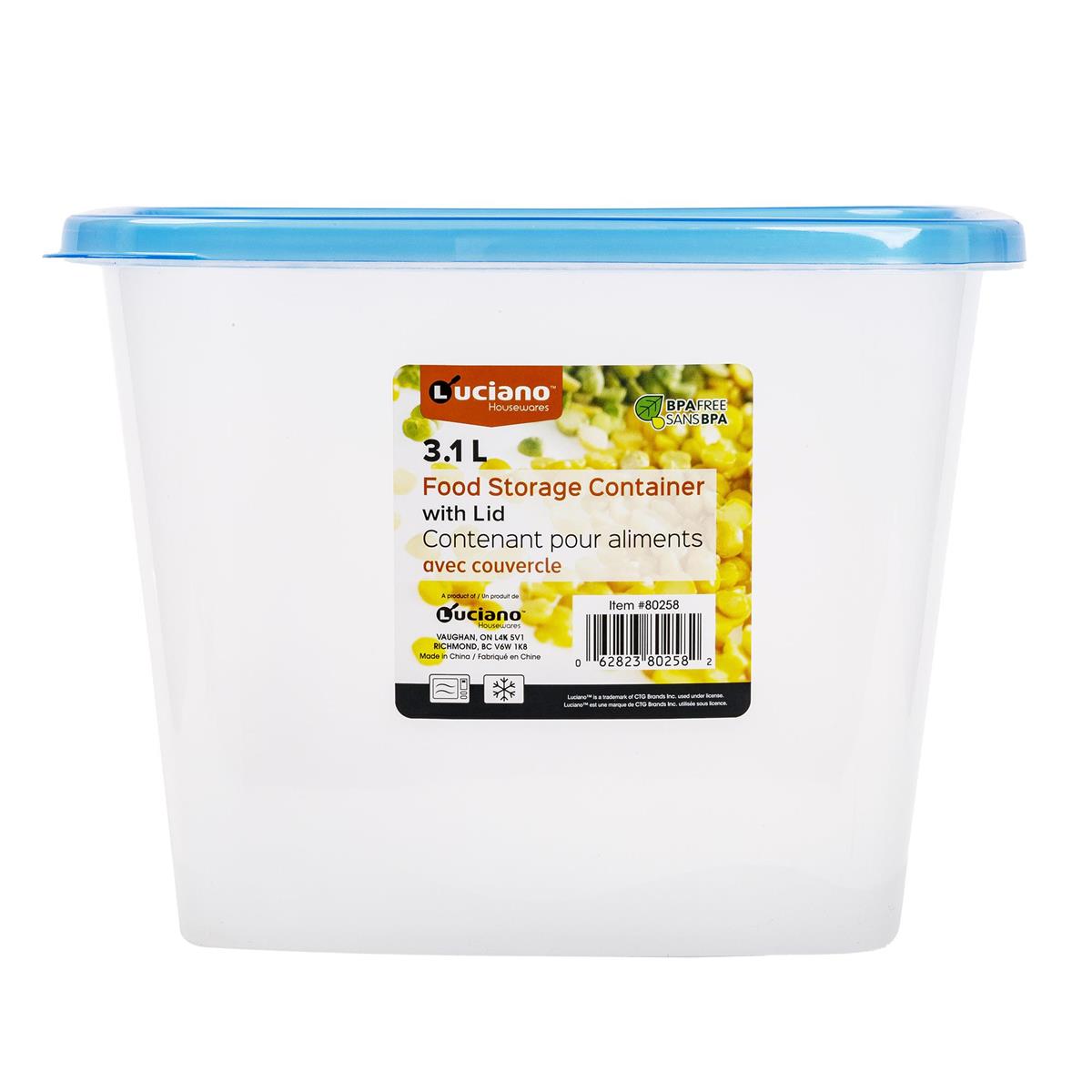 Luciano 3.1L (104-oz) Tall Rect. Storage Container w/Lid