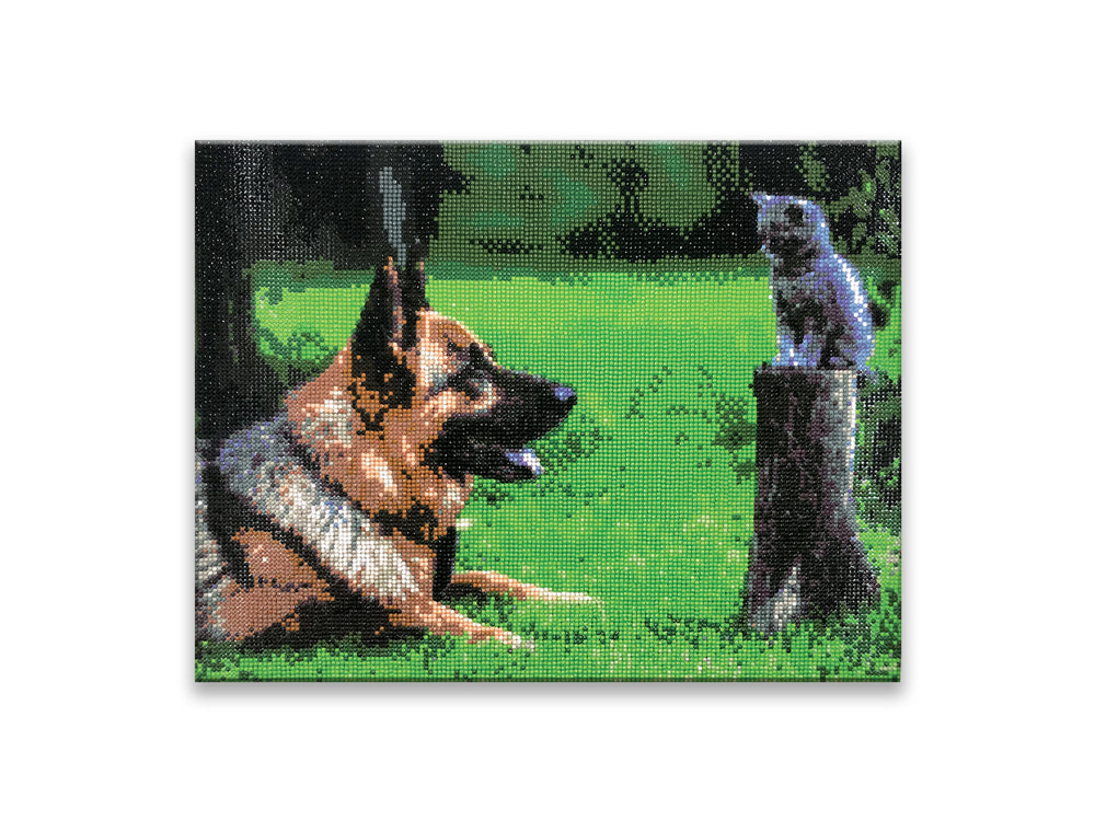 Craft Medley Kit: Diamond Painting Art Kit 15.8"x19.7" w/Gems+Tool+Tray I) Best Friends