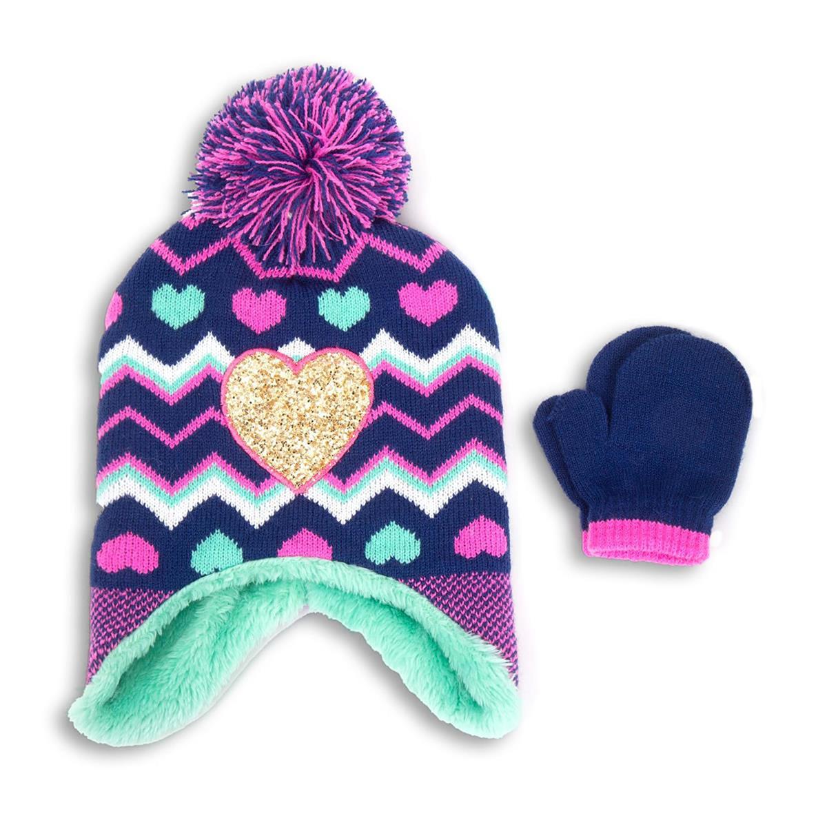 Nordic T. Girls Fun Chevron 2-pc Set, lined, j-hook w/hang tag