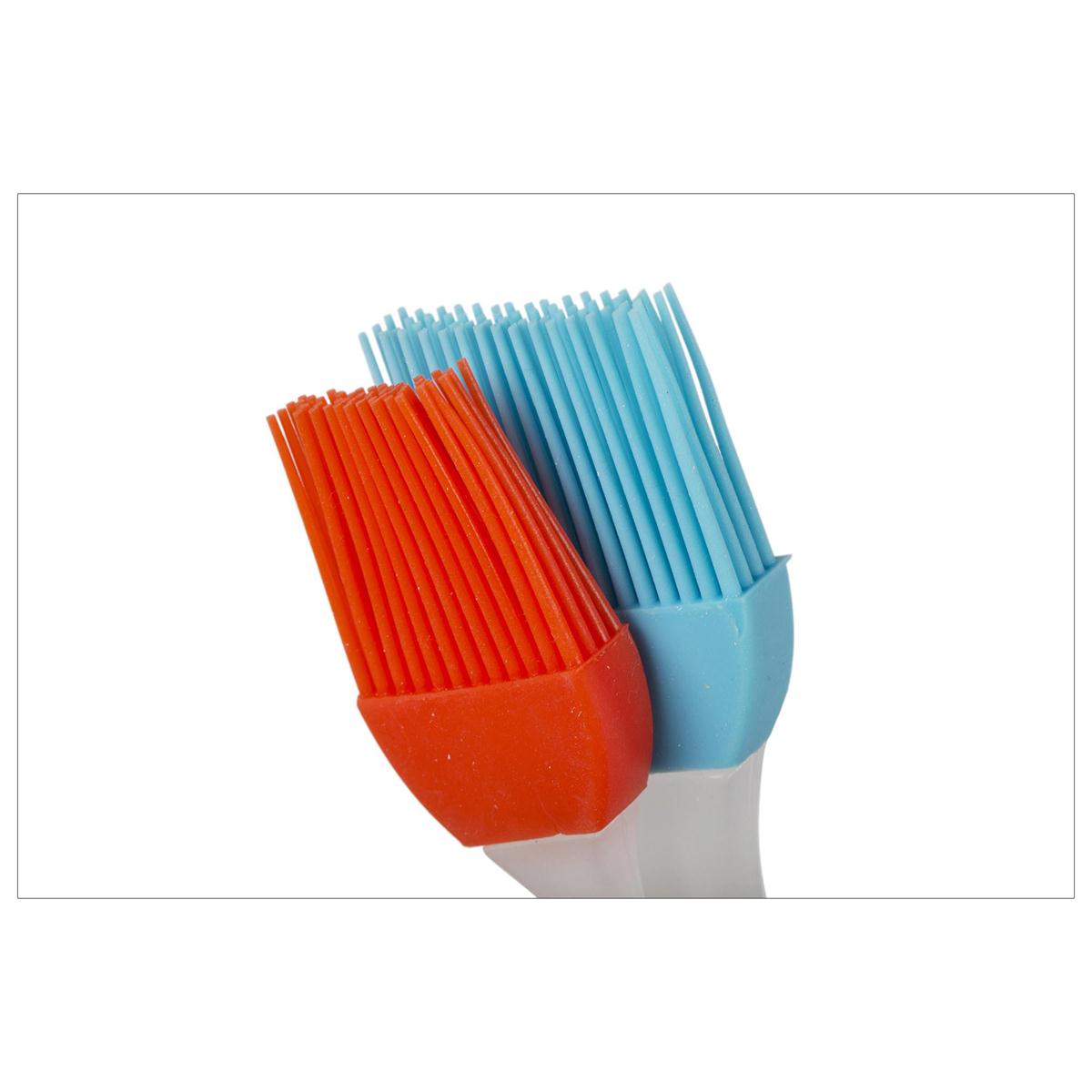 Luciano 2-pc Silicone Basting Brush  7" & 8", 2 col. t.o.c.