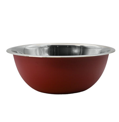 STAINLESS STEEL BOWL-28 CM-RED