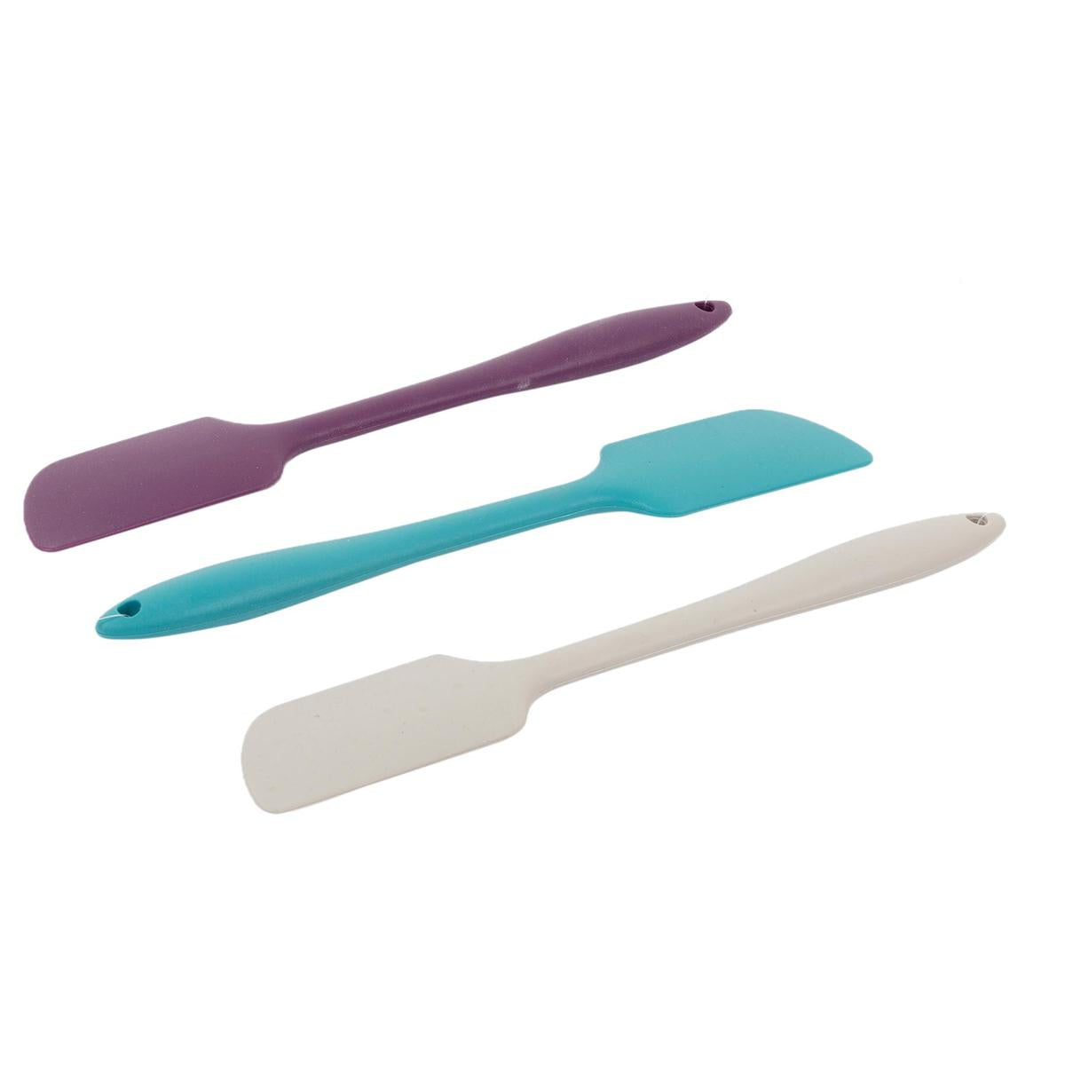 L.Gourmet, 11"L Silicone Spatula, Angled, 3 col., tag (HZ)