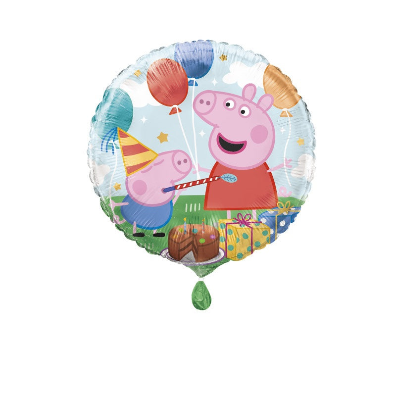 Peppa Pig Round Foil Balloon 18"  Bulk