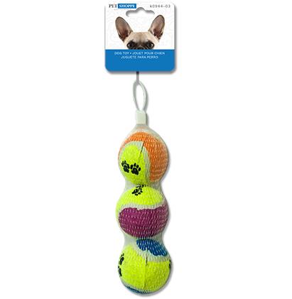 DOG TOY 3 BALLS