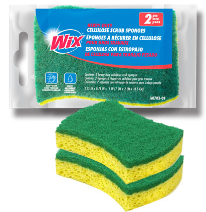 CELLULOSE SCRUB SPONGE - 2 PK ALL PURPOSE
