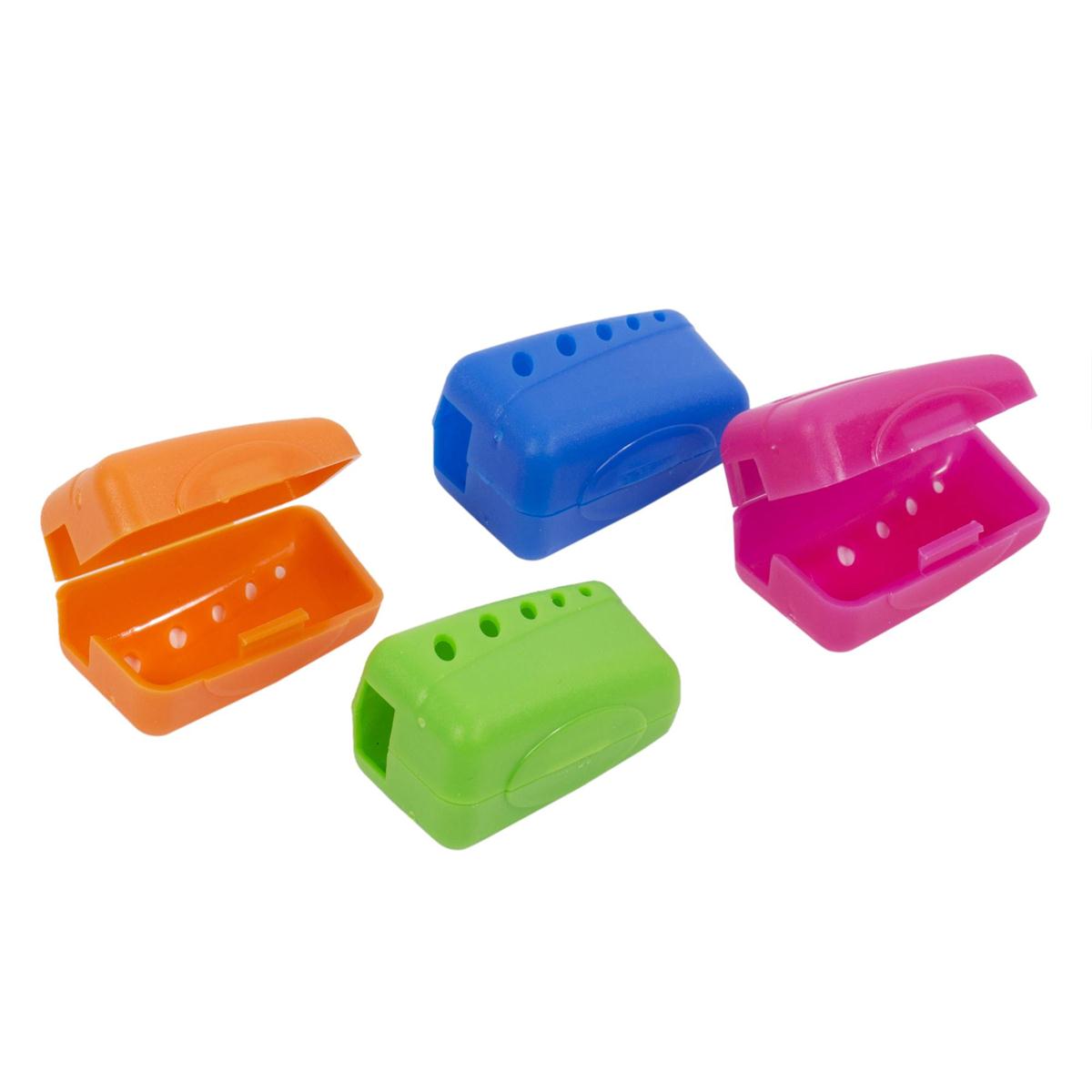 Bodico, 4-pc Toothbrush Travel Caps b/c