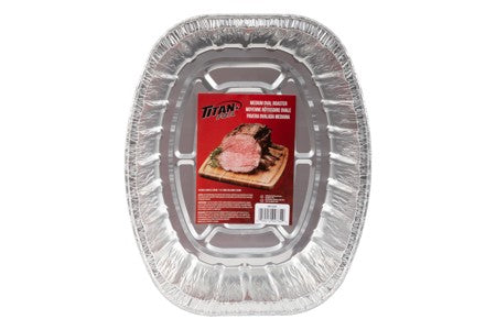 TITAN FOIL MEDIUM ALUMINIUM OVAL ROASTER