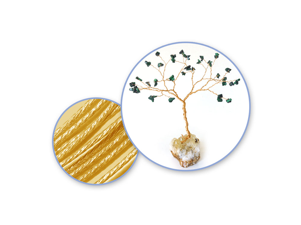 Beading/Jewelry Wire: Tiger Tail 7-strand .012 Diam (.30mm) 12m B) Gold