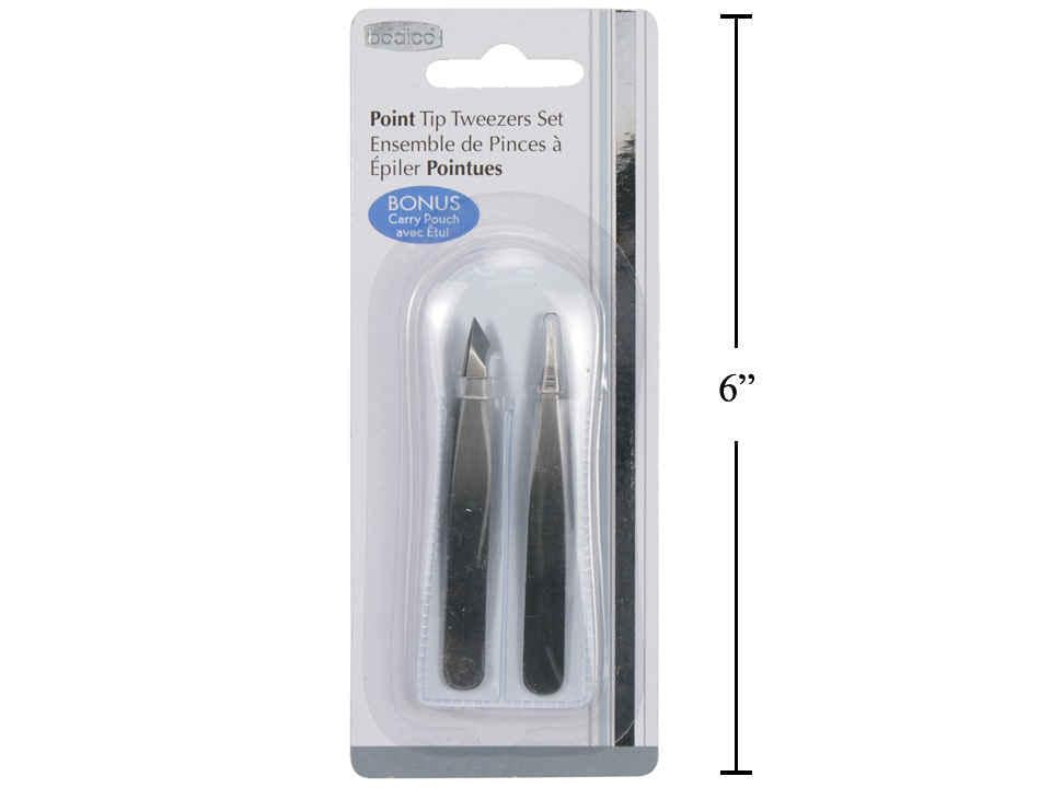 Bodico, Tweezer Set w/PVC sleeve b/c