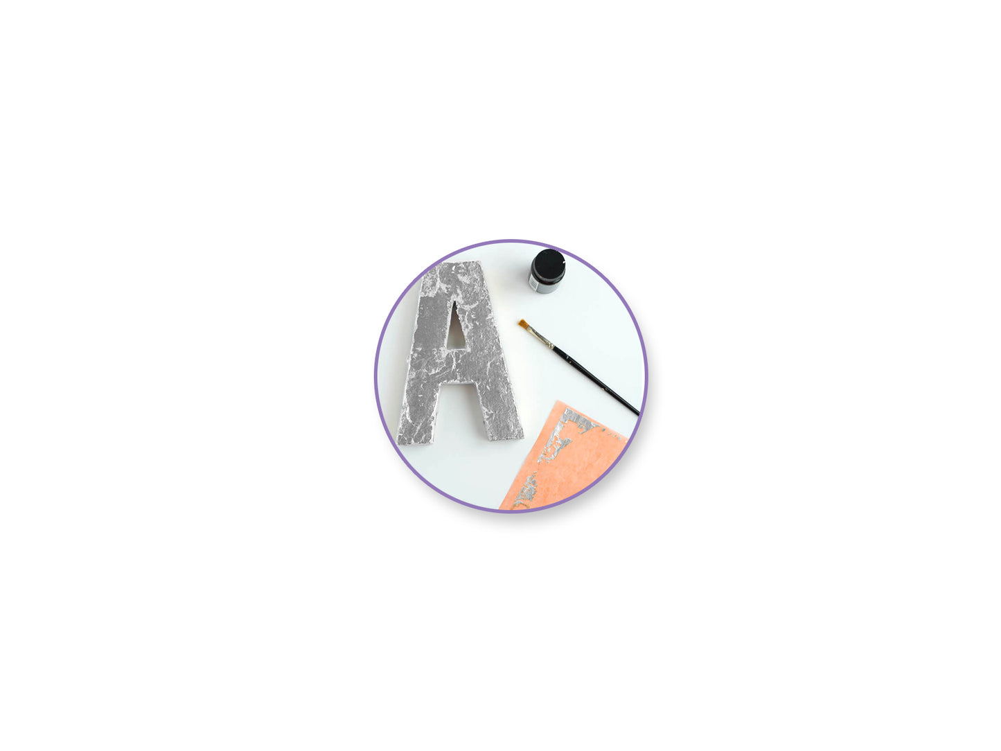 Paper Craft Embellishment: Metallic Foil Leaf Sheets x6 B) Silver