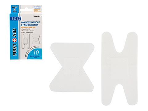 Bodico Knuckle & Finger Bandages,  10-pc., Non-woven, 2 Sizes, c/bx