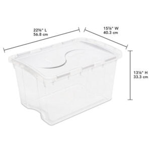 Hinged Lid Storage Tote