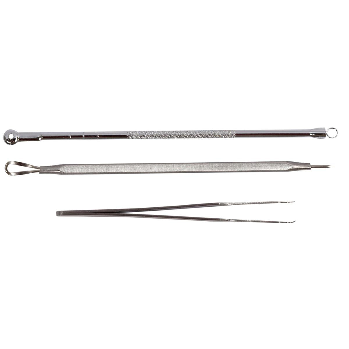 Bodico 3pc SS Facial Extraction Set double blister