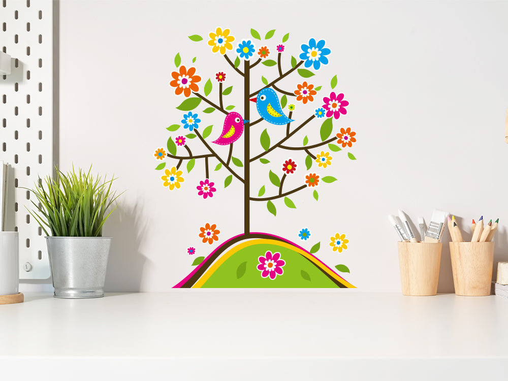 Craft Decor: 11.8"x15.75" Wall Art Clear G) Birdie Bloom
