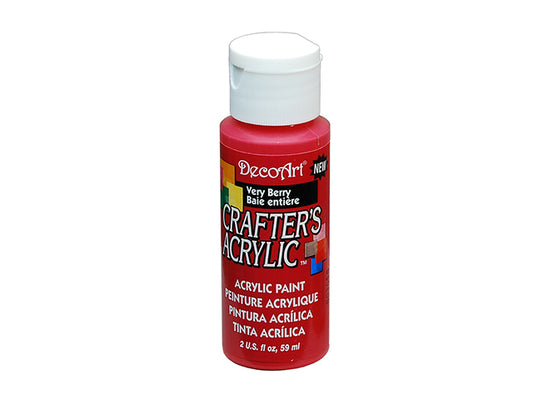 Crafters Acrylic Paint: 2oz Craft & Hobby DCA01-DCA173 A121 Very Berry