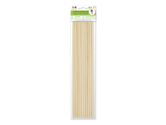 Craftwood: 1/4"x12" Natural Bamboo Dowel 10/pk