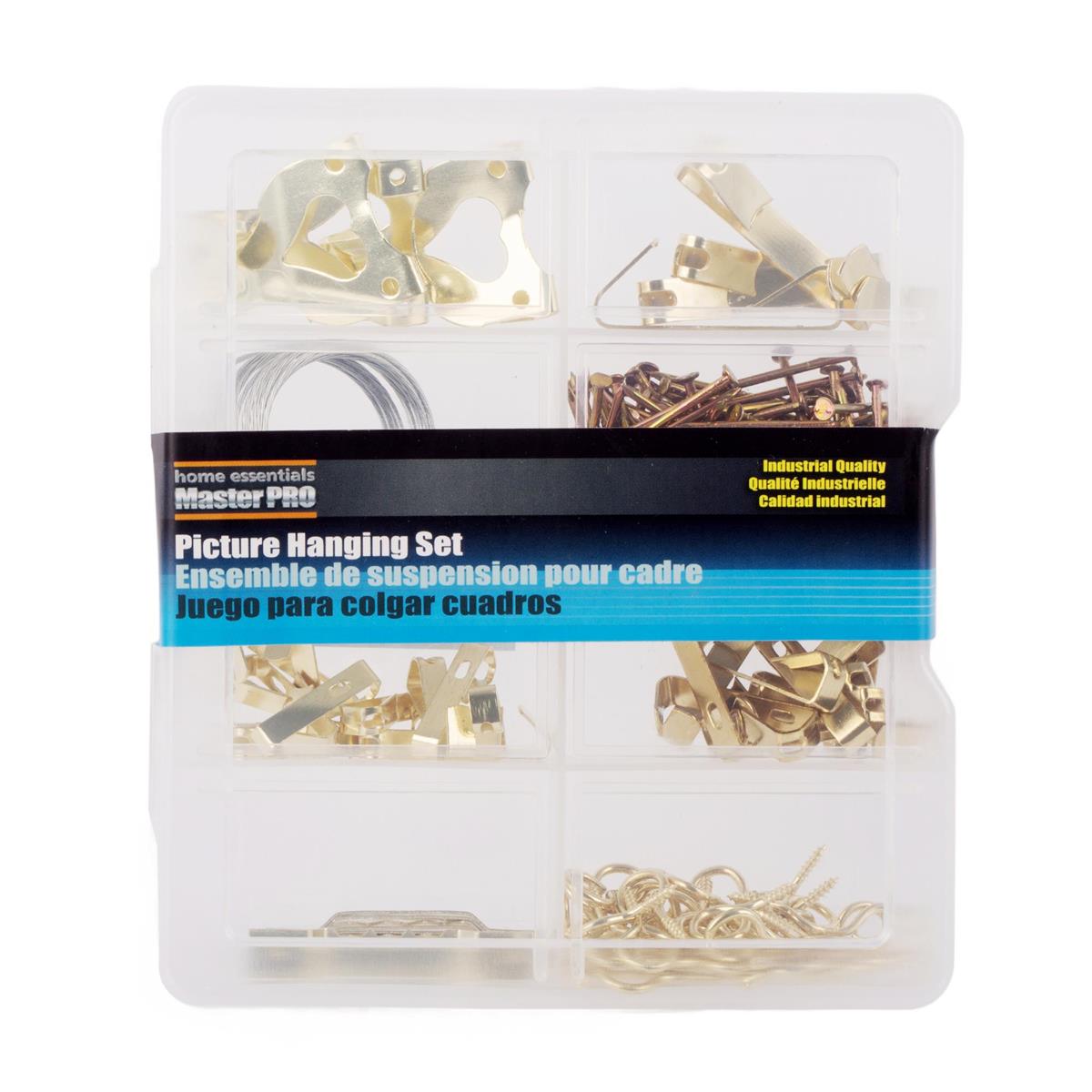 Master Pro, 200-pc Picture Hook Hanging Set, bx w col sleeve(CS)