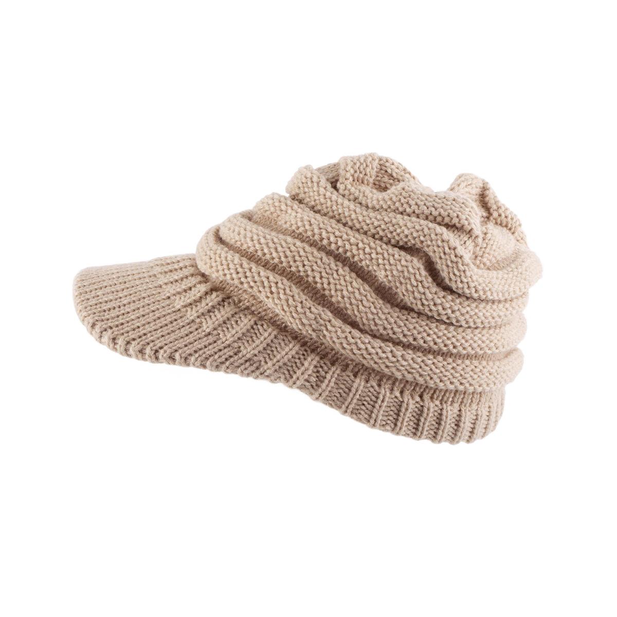 Nordic T. Beanie w Ponytail Hole & Brim, Ladies, 3 asst, ht