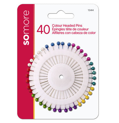 COLOUR HEADED PINS/WHEEL