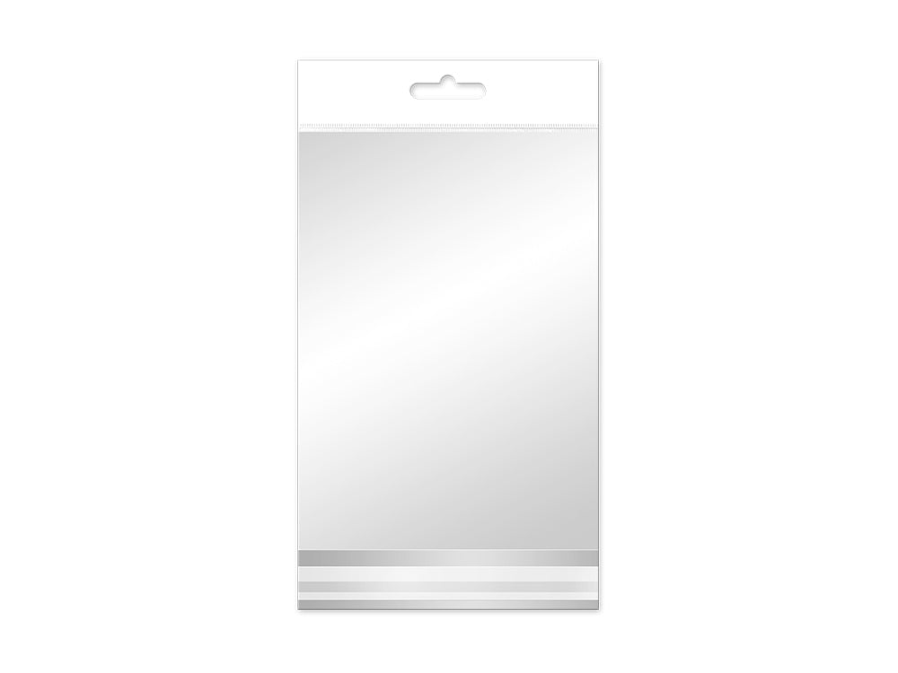 Craft Medley: Bottom-Seal OPP Polybags 5"x7" 18pc White Header