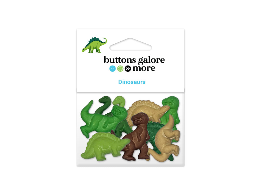 Buttons Galore & More: Craft & Sewing Novelty Buttons Asst 4081 Dinosaurs