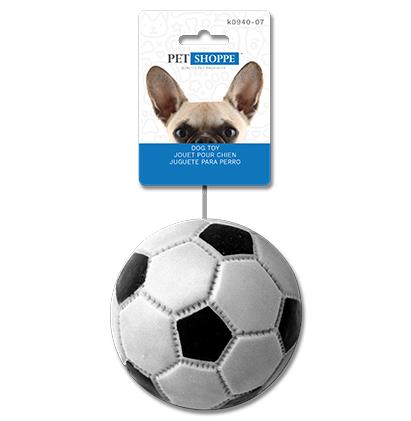 SQUEAKY DOG TOY - SMALL SOCCER BALL