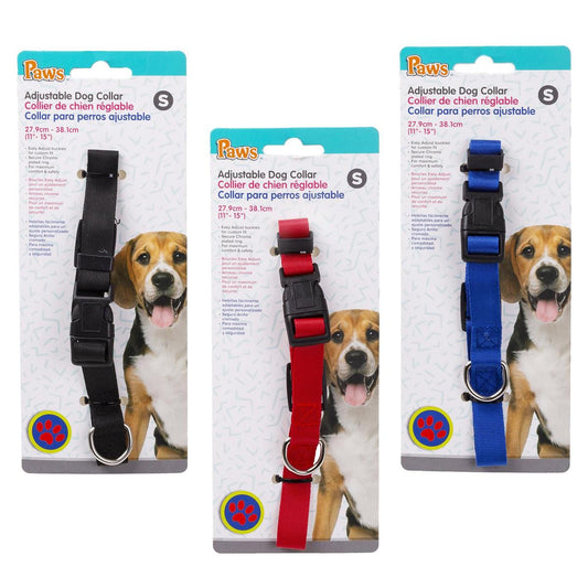 PAWS Adjustable Dog Collar (S), 3C, t.o.c.
