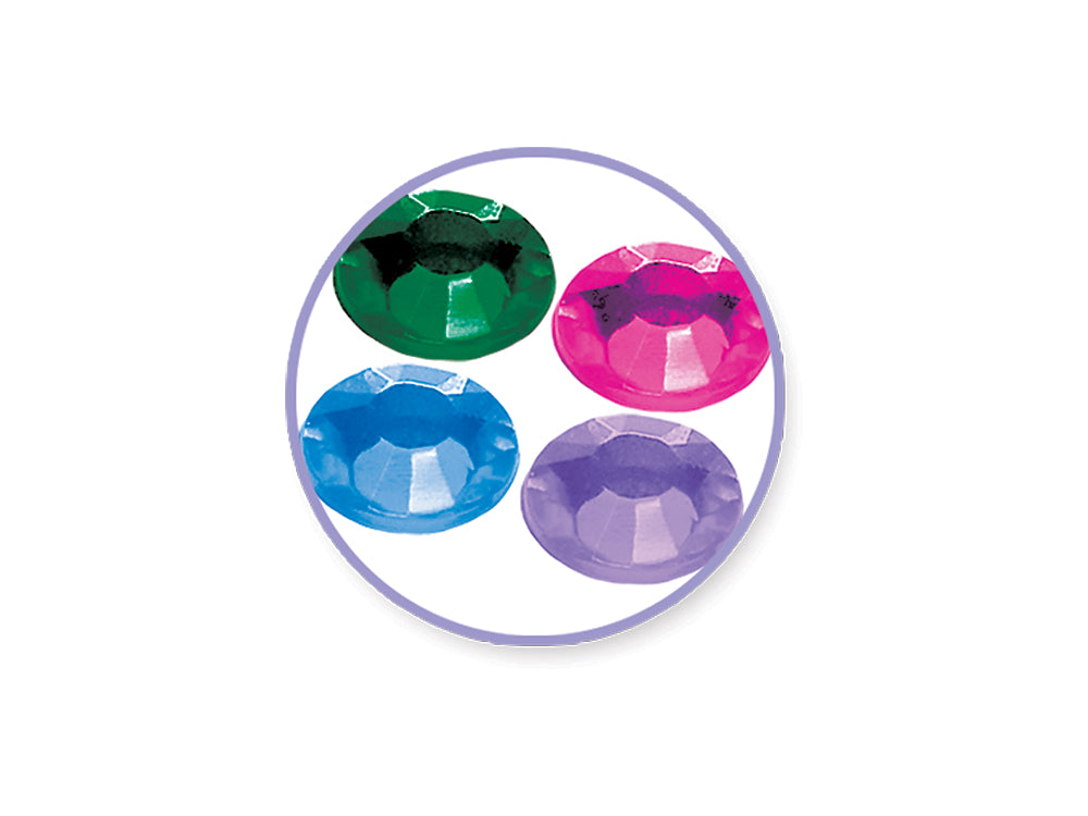 Craft Embell: 16g Gemstone Medley 6mm Asst Colors 4-Tier A) Round Bright