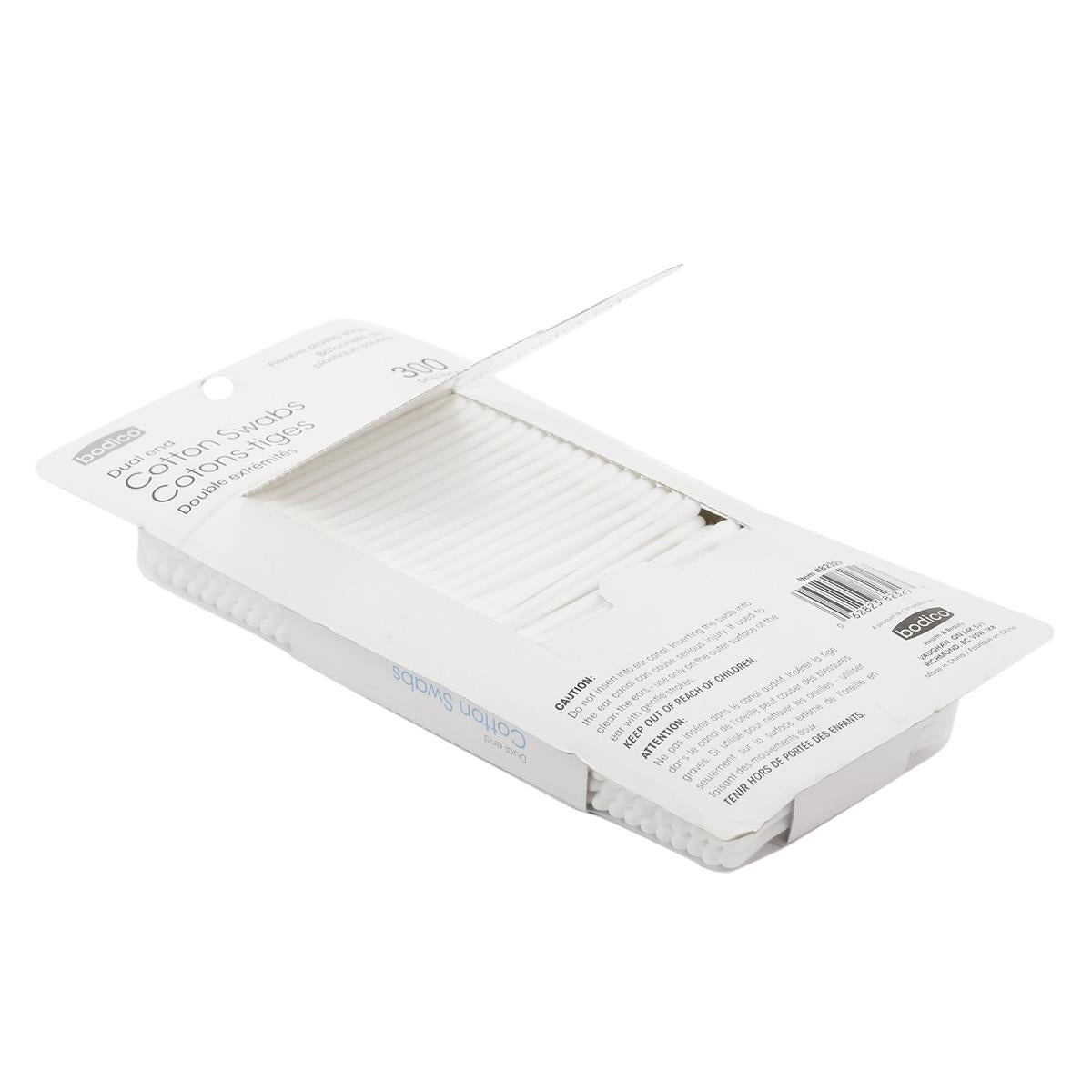 Bodico 300-pc Cotton Swabs, b/c (HZ)