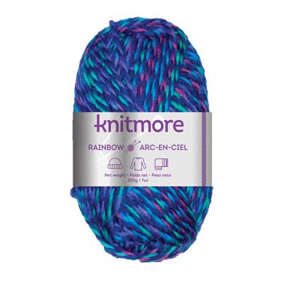 RAINBOW KNITTING YARN-BLUES 200G/174yrds