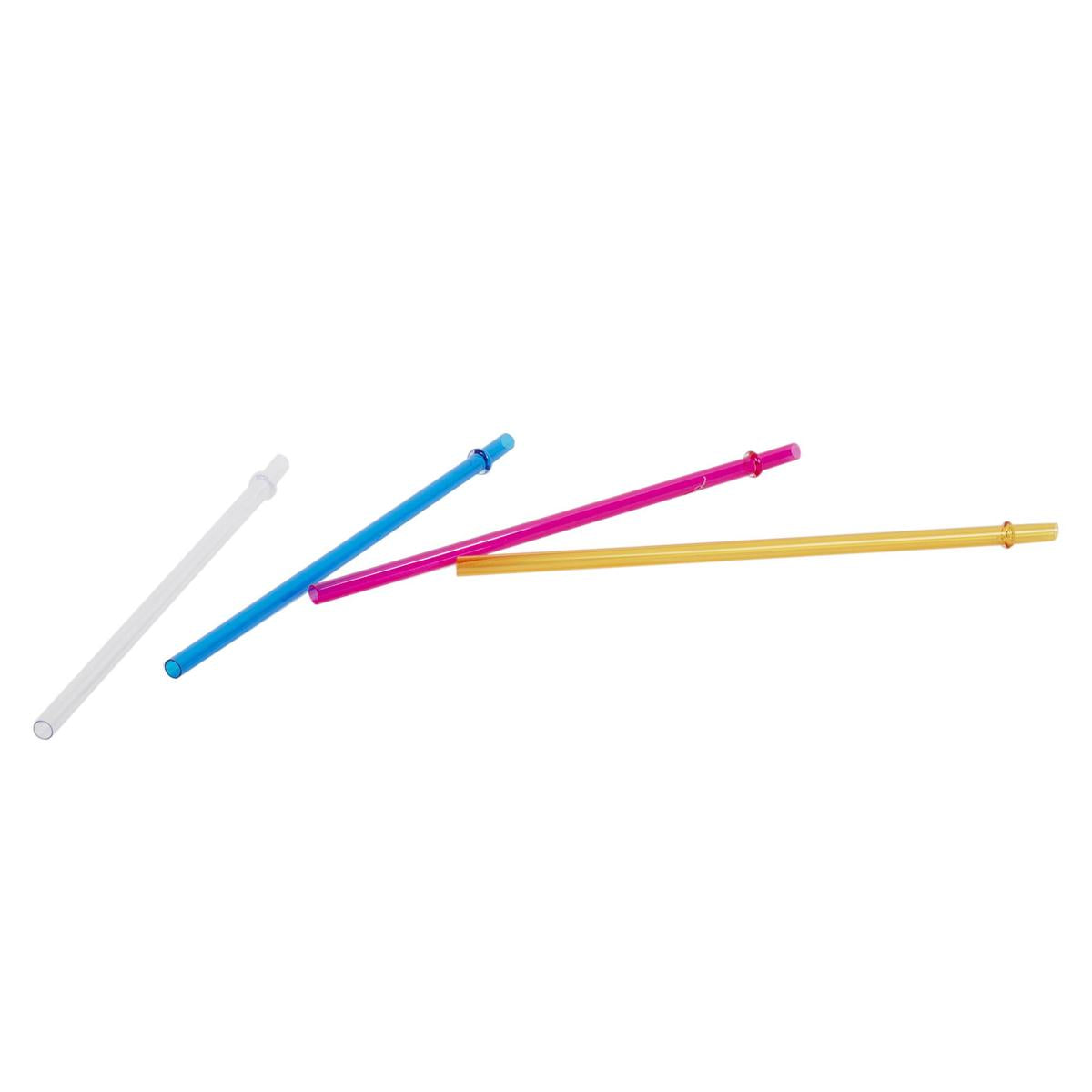Luciano  6-pc Reusable Straws, 4 cols., pbh (CS)