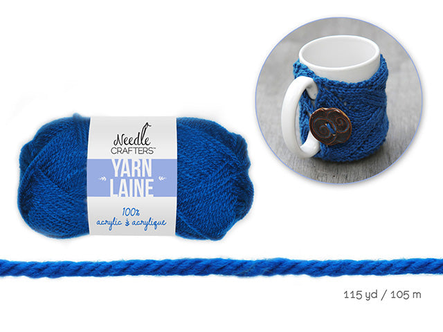 Needlecrafters: 50g Acrylic Yarn Standard Ball Dyed K) Deep Sea Blue